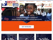 Tablet Screenshot of anseyepouayiti.org